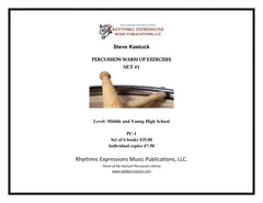 Percussion Warm Up Exercises Set #1